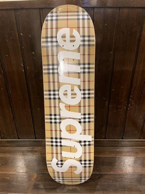 burberry supreme in store|supreme burberry skateboard.